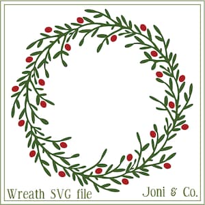 Christmas wreath svg, Twig and Berry wreath svg, Primitive Christmas svg, printable, Rustic Christmas, Christmas sign svg, glass block svg,