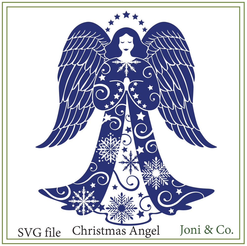 Christmas Angel Svg Angel Printable Svg Printable Christmas | Etsy