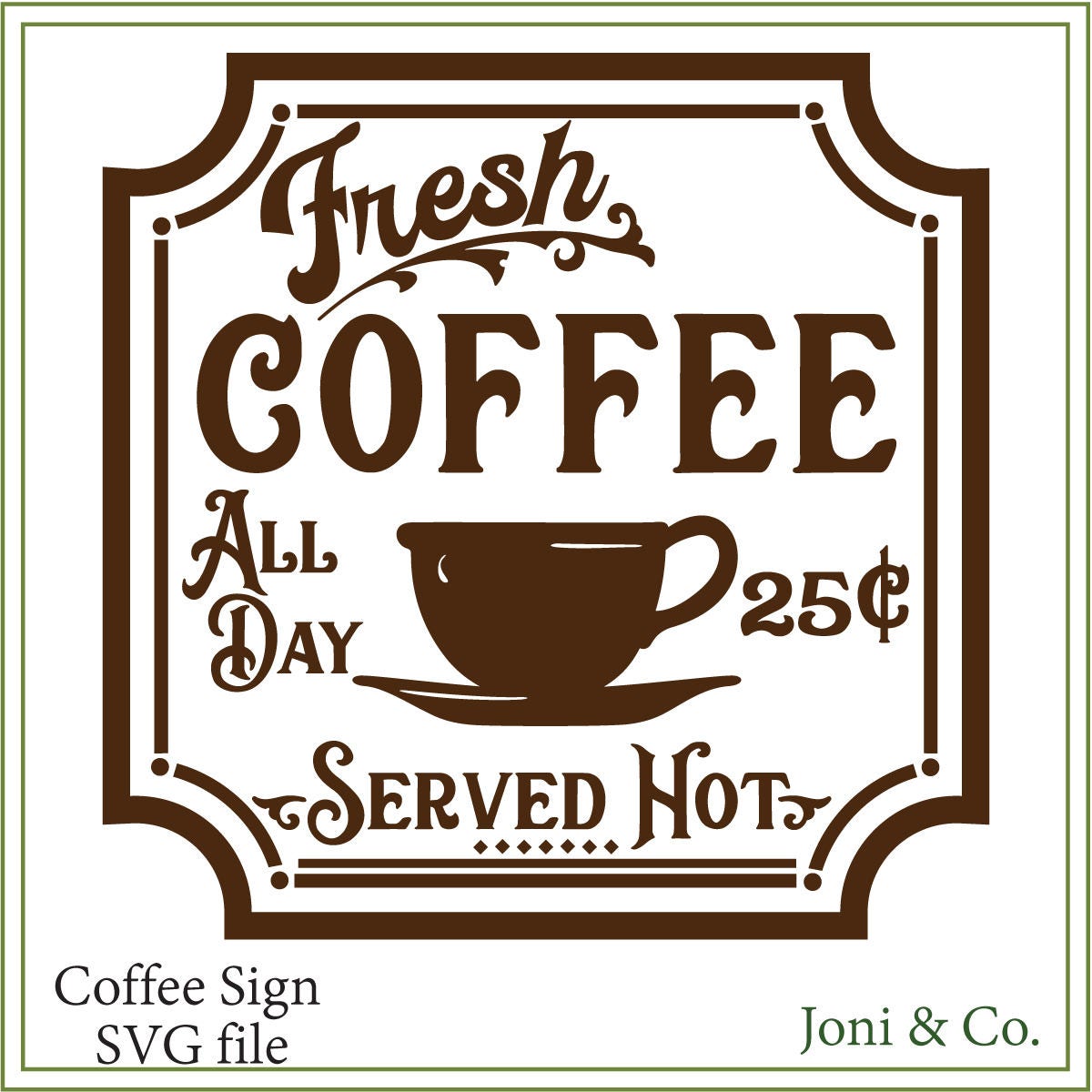 Coffee SVG coffee sign svg Kitchen svg printable kitchen Etsy