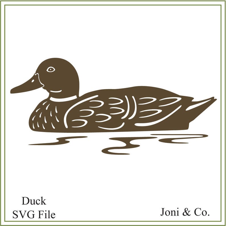Duck Svg Wildlife Svg Mallard Svg Printable Vinyl - Etsy