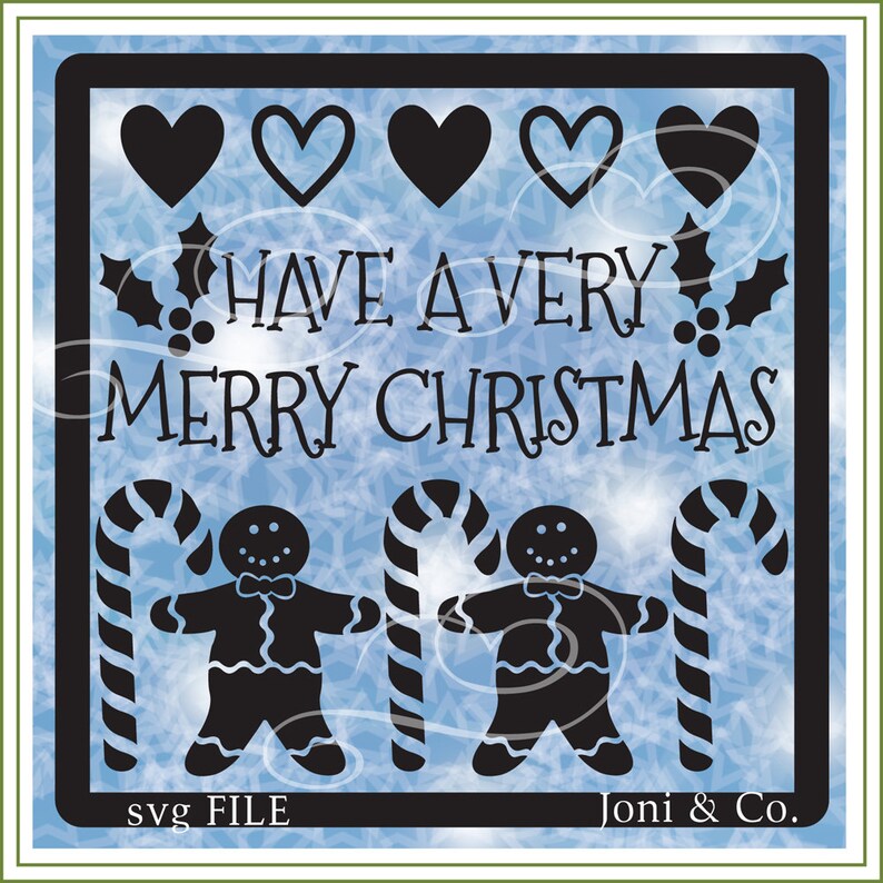 Download Christmas Glass Block SVG Gingerbread Man svg. Glass ...