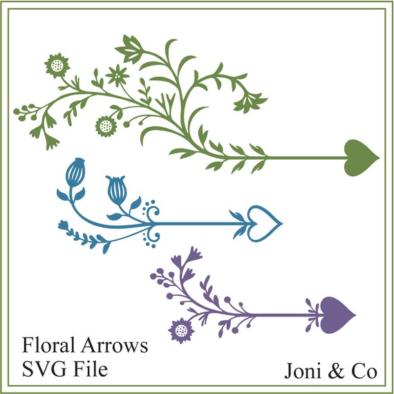 Download Wedding Svg Floral Arrows Svg Floral Wedding Svg Rustic Etsy