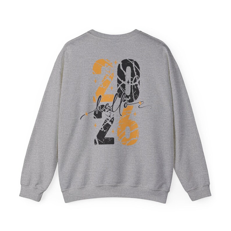 Hello 2026 Sweatshirt | Vertical Script Numbers New Year Crewneck - Etsy
