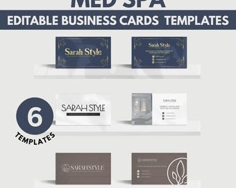 Esthetician Business Card Template | Skincare Med Spa Business Card | Beauty Salon Waxing Business Card | Esthetician Business Branding
