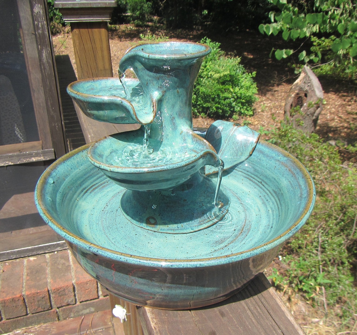 Ceramic Cat Dog Drinking Fountain Indoor Pet Water Feature Etsy
