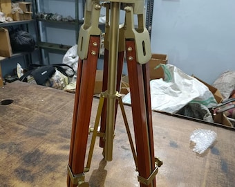 Collectible wooden tripod For Floor lamp, shades, Cameras, Telescope 45 inch tripod