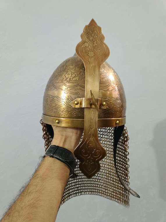 Viking Saladin Helmet, Collectible 18 Gauge Steel Armor - Etsy Canada