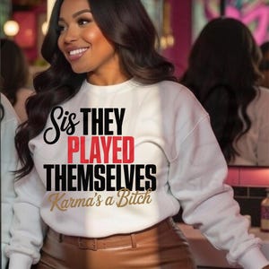 Bold Karma Quote PNG, Petty Statement Tee Design (Digital Download)