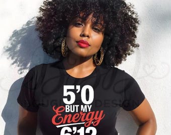Petite Confidence Typography PNG, Bold Feminine Energy Shirt Design (Digital Download)