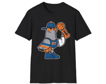 new york champs nba championship knicks pigeon t-shirt