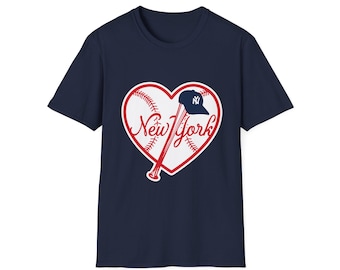 New York Heart Baseball T-Shirt | Yanks | NYY | Yankees