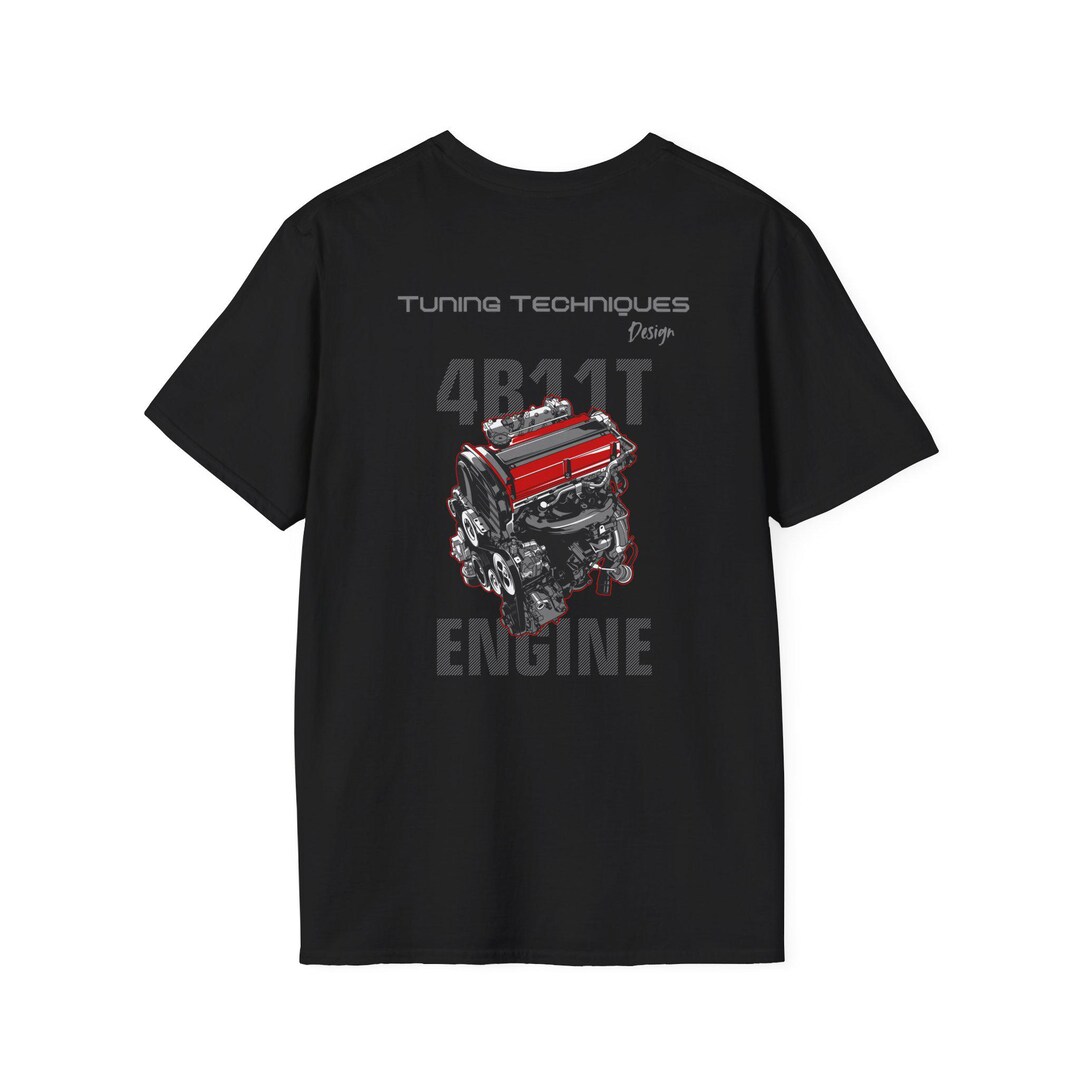 Evox 4B11T Engine T-shirt: JDM Turbo Power Graphic Tee - Etsy