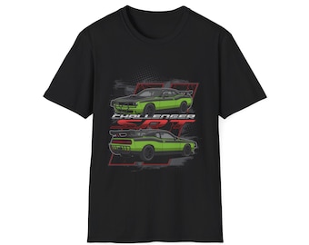 Widebody Challenger SRT T-Shirt, American Muscle Car Tee, Mopar Street Style