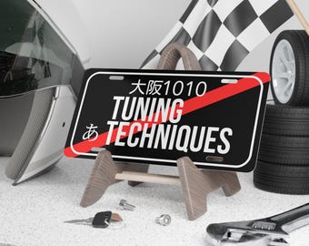 Custom JDM Aluminum Vanity Plate: Japanese License Plate Style