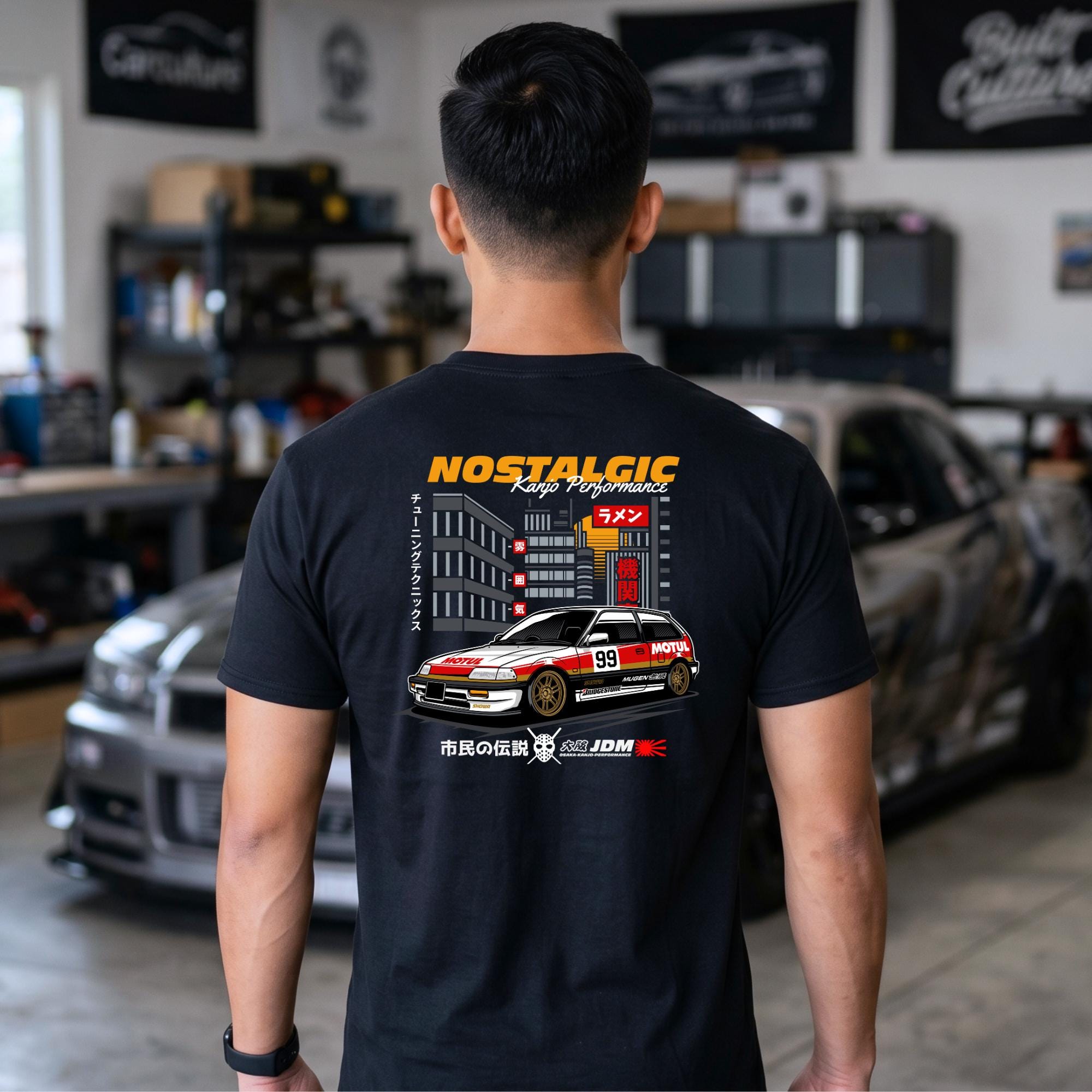 Osaka JDM Street Racing Tee | Civic EK9 Kanjozoku T-shirt - Etsy