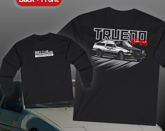 AE86 Trueno Long Sleeve Shirt, Fujiwara Tofu Shop Style, JDM Drift Car Tee