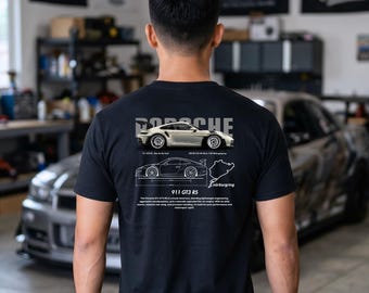 911 GT3 RS Shirt, Nürburgring Track Tee, Porsche Enthusiast T-Shirt, Sports Car Graphic Tee, Car Guy Gift, Automotive Streetwear