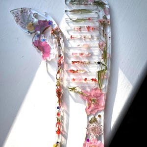 Handmade Floral Hair Set, Pressed Flower Comb,Botanical  Hair Accessories,Botanical Hair Comb, Gift For Her, Resin Hairpin , Boho HairPin,