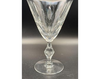 Tiffin Franciscan Festival Crystal Goblet Optic Bowl