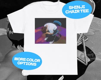 Shinji Stuhl Meme T-Shirt | Anime Kleidung, Meme T-Shirt, Neon Genesis Evangelion, Manga Kleidung, Unisex T-Shirt, Shinji Meme Merch, lustiges Mem