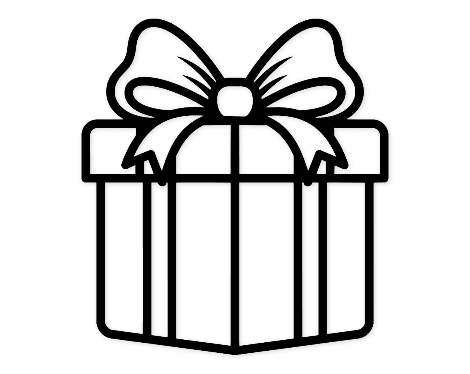 Simple Present Svg Christmas Present Svg Png: Clean Lines & Bold Design for Holiday Crafts ...