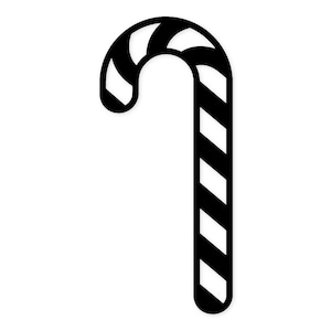 Candy Cane Icon Svg Png: Cut Ready Digital Design for Cricut Silhouette ...