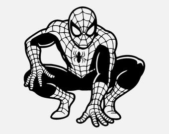 Spiderman Svg Png: Silueta audaz para proyectos de corte