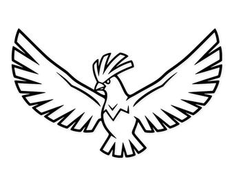 Articuno Svg Png: Minimalist Cut File For Cricut