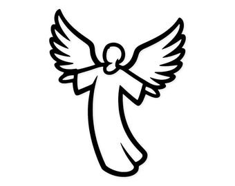 Angel Silhouette Svg Png: Cut Ready Digital Design For Cricut Silhouette
