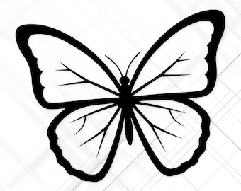 Papillon SVG : Design élégant pour décoration murale