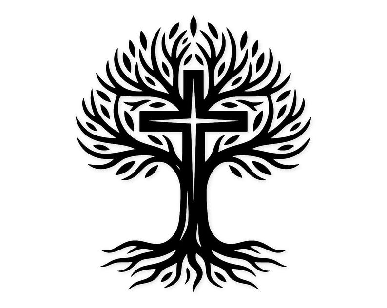 Faith Tree Example Faith Tree Svg Png: Cut Ready Digital Design for Cricut Silhouette - Etsy