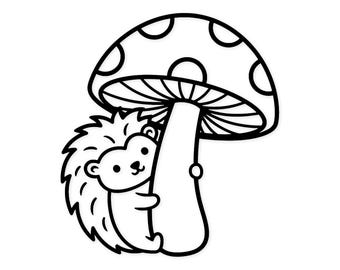 Whimsical Hedgehog Svg Png: Cut Ready Digital Design For Cricut Silhouette