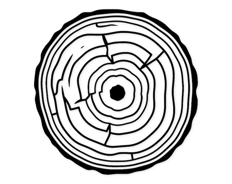 Tree Rings Svg Png: High Contrast Design for Crafting - Etsy