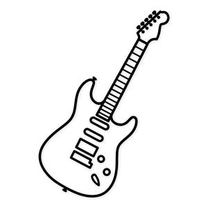 Chitarra elettrica Svg Png: design digitale pronto per il taglio per Cricut Silhouette