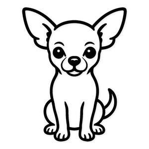 Chihuahua Svg Png: Klippklar digital design för Cricut Silhouette