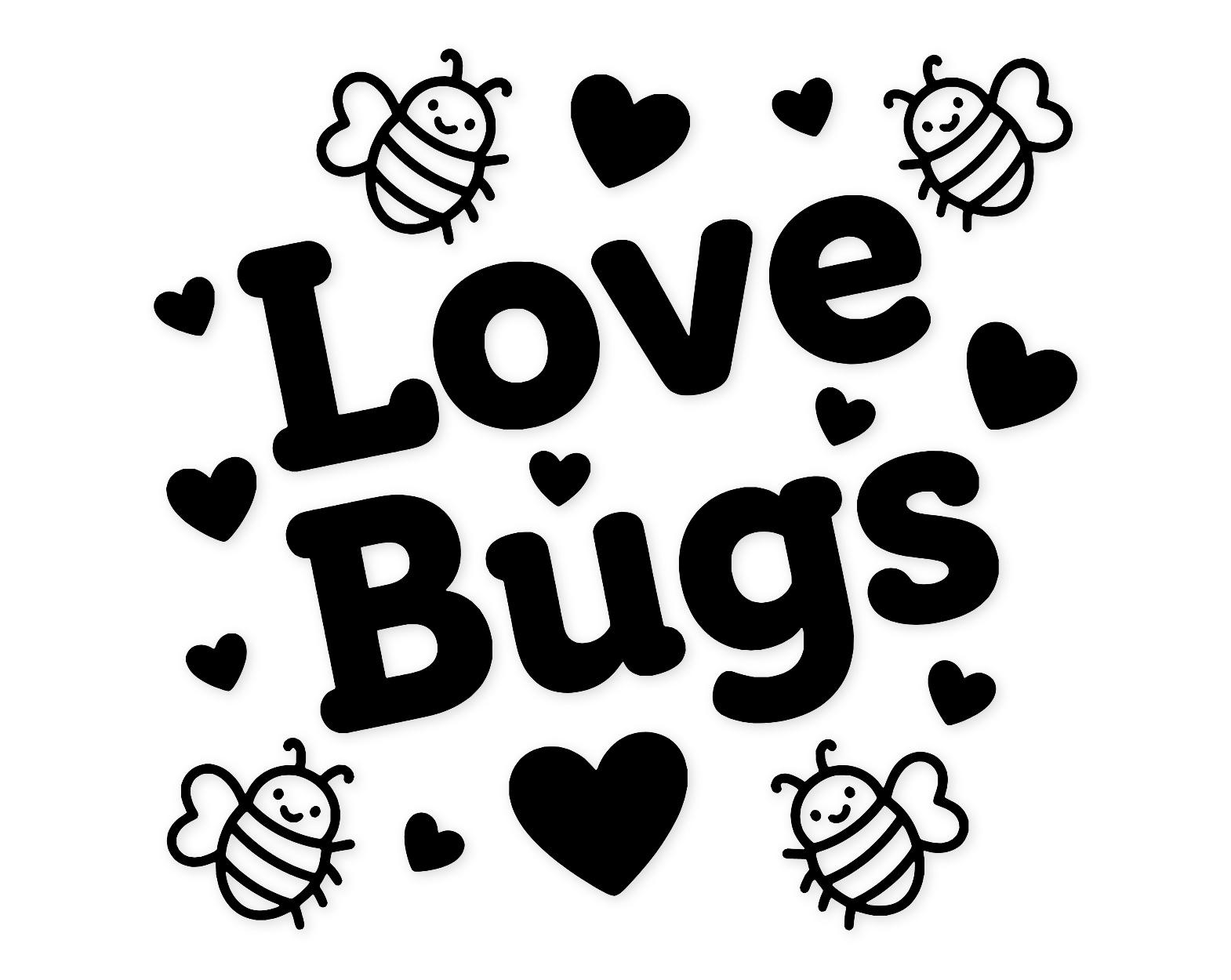 Bug Love Svg Png: Cute Vector Design for Crafts - Etsy