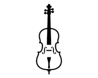 Cello Svg Png: Bold Lines For T-Shirt And Wall Art