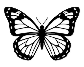 Papillon unique SVG/PNG : Motif numérique prêt à découper pour Cricut et Silhouette