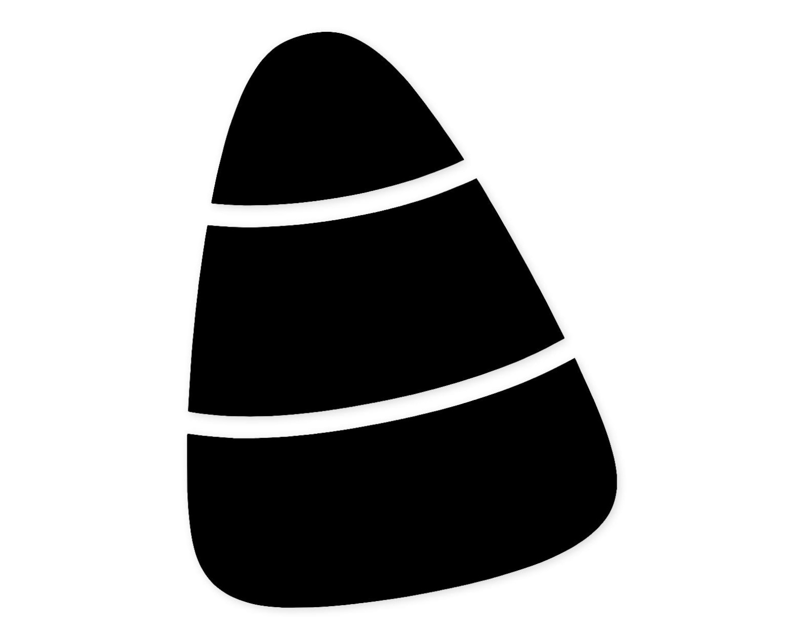 Candy Corn Svg Png: Minimalist High Contrast Design for Cut Files - Etsy