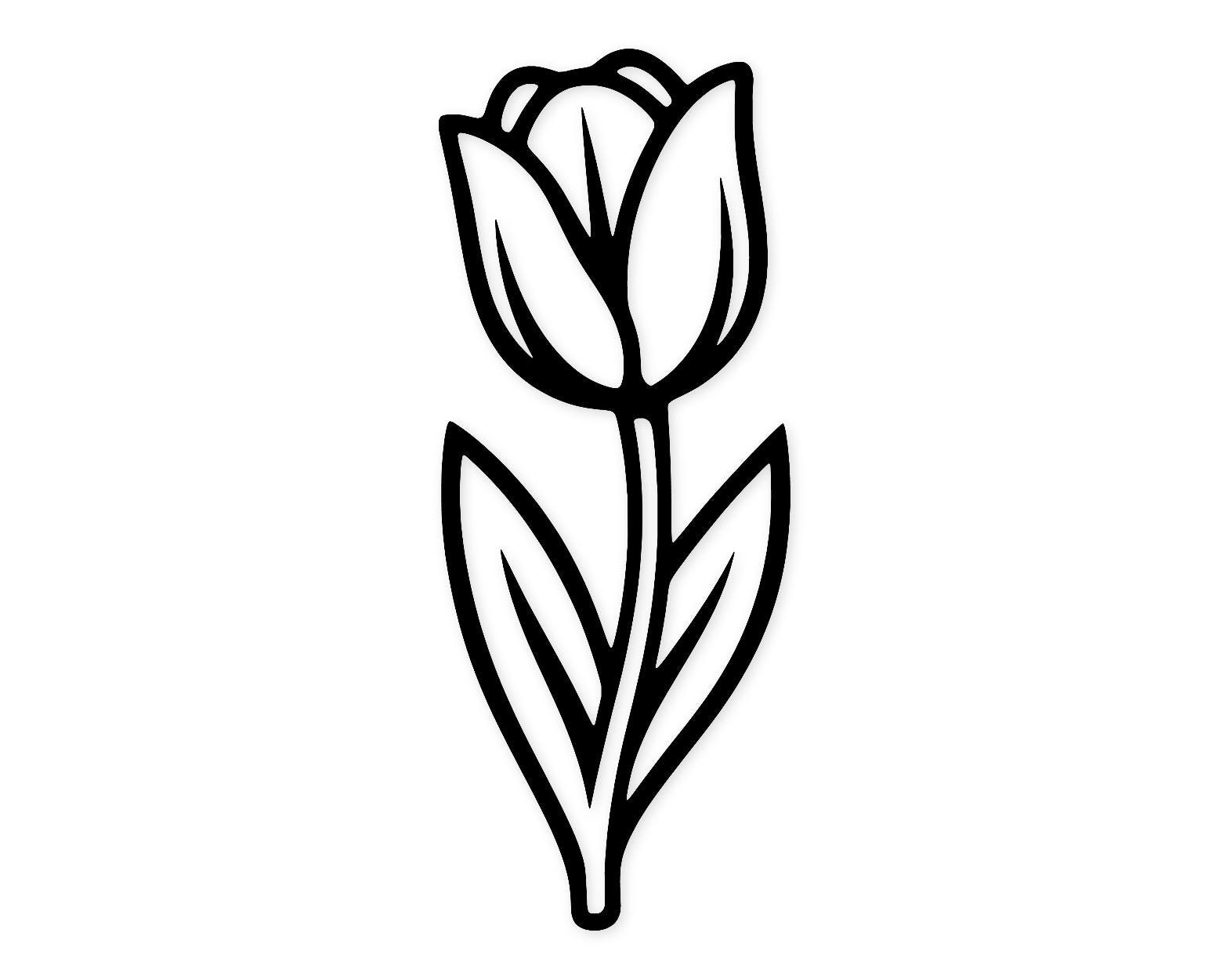 Single Tulip Svg Png: Cut Ready Digital Design for Cricut Silhouette - Etsy