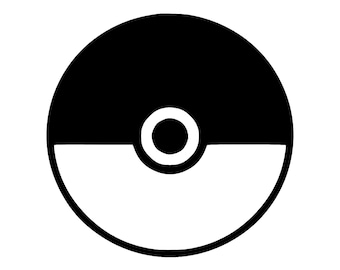 Pokeball Outline Svg Png: Cut Ready Digital Design For Cricut Silhouette