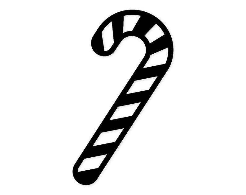 Candy Cane Icon Svg Png: Cut Ready Digital Design for Cricut Silhouette ...