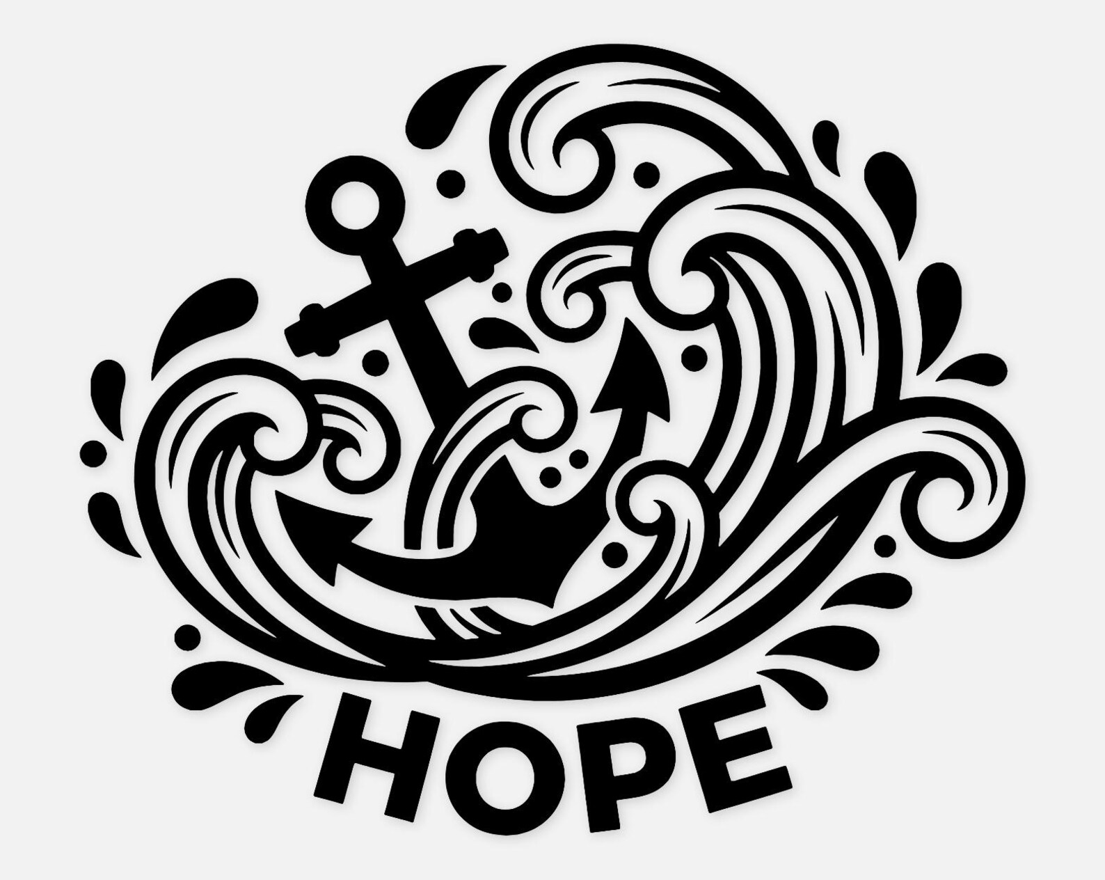 Hope Anchors Svg Png: Cut Ready Digital Design for Cricut Silhouette - Etsy