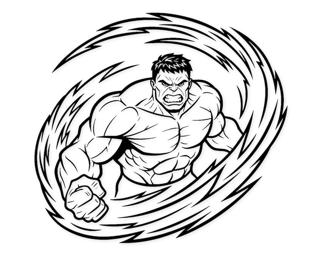 Hulk Illustration Svg Png: Bold Design for T-shirts - Etsy