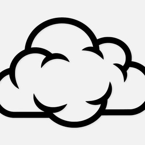 Single Cloud Svg Png: Cut Ready Digital Design for Cricut Silhouette - Etsy
