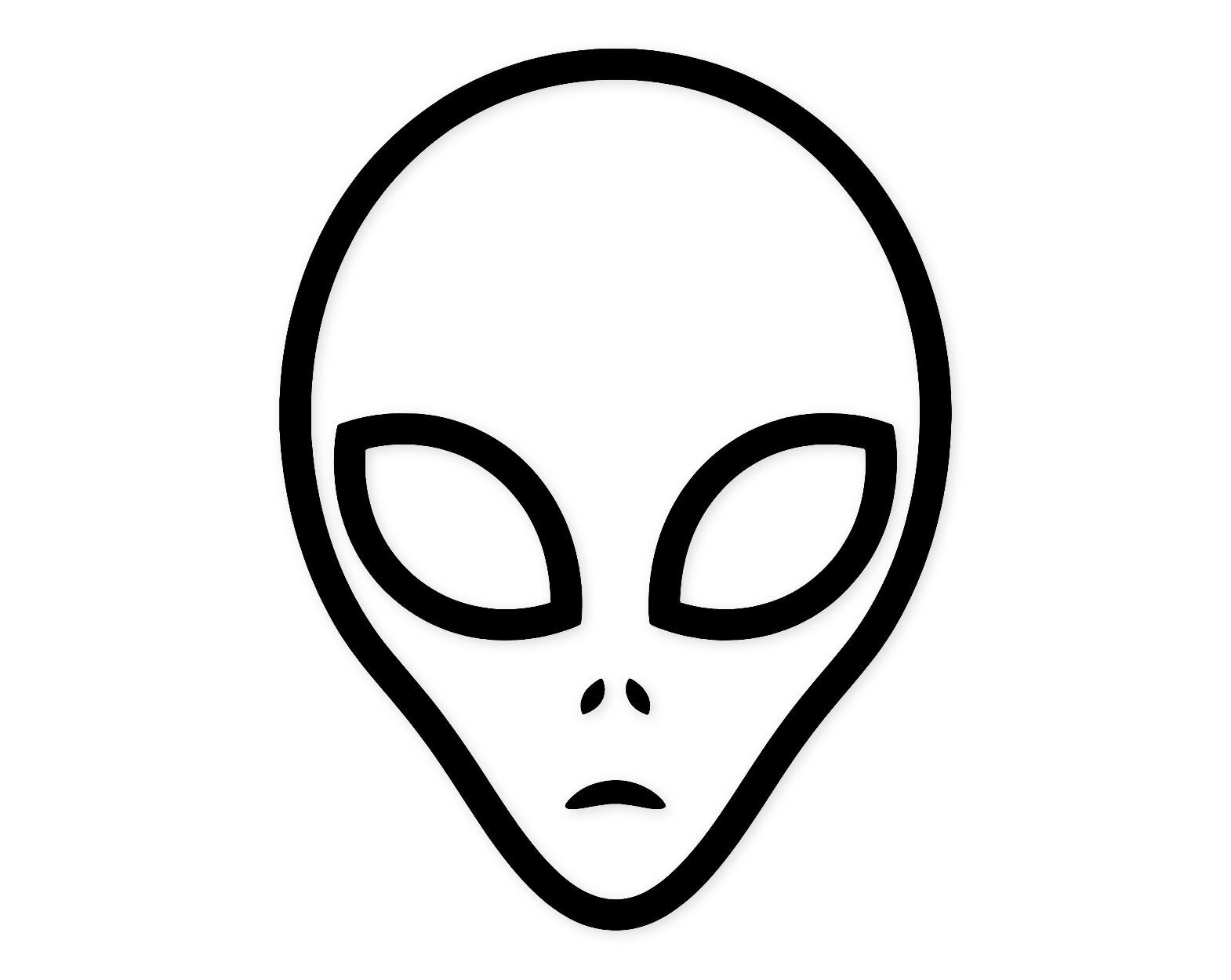 Alien Head Svg Png: Minimalist Design for Crafts - Etsy Canada