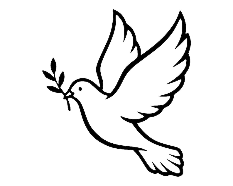 Photo inspiration: Picture Idea: Dove Of Peace Svg Png Minimalist Design For Crafting