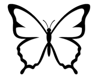 Silhouette de papillon SVG/PNG : Art numérique élégant pour Cricut
