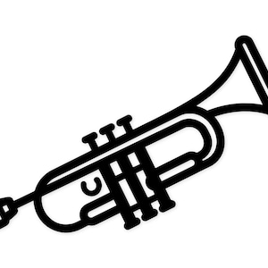 Trumpet Svg Png: Cut Ready Digital Design for Cricut Silhouette - Etsy