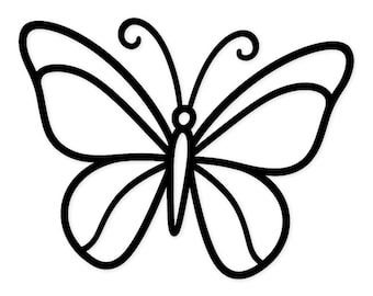 PNG Svg papillon une ligne : conception de coupe minimaliste pour les projets d'artisanat